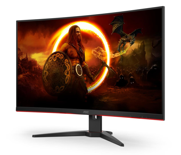 AOC 31.5'' C32G2ZE/BK Curved 240Hz 1ms Czarny - 1228943 - zdjęcie 2